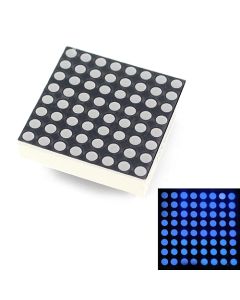 LED matrika velikosti 8x8 v modri barvi